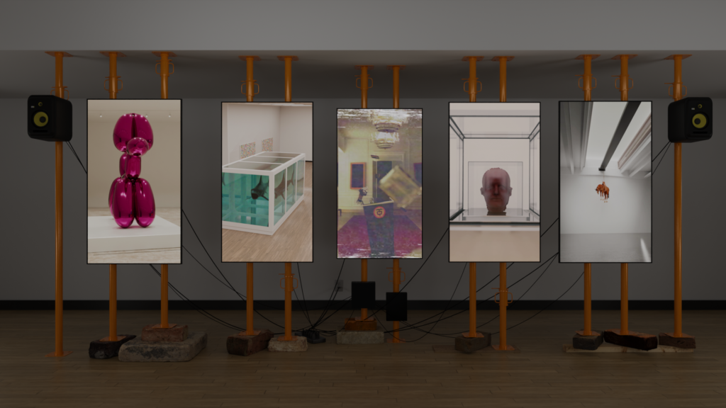 Morphology of Terror contemporary art multichannel video installation