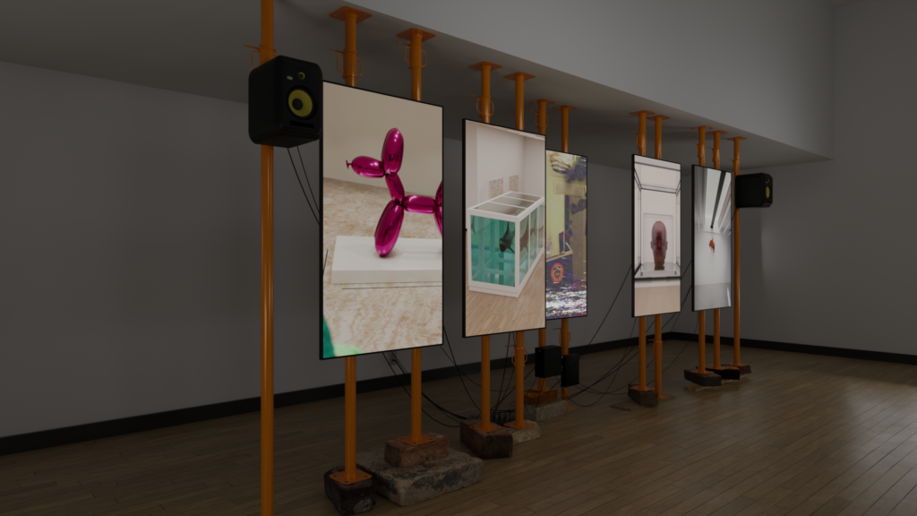 Morphology of Terror contemporary art multichannel video installation