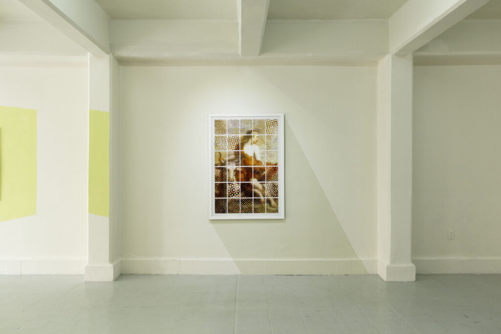 "On Delay", pastel on paper by Andrés Felipe Castaño, exploring suspension of time and gesture as a form of resistance in contemporary art.